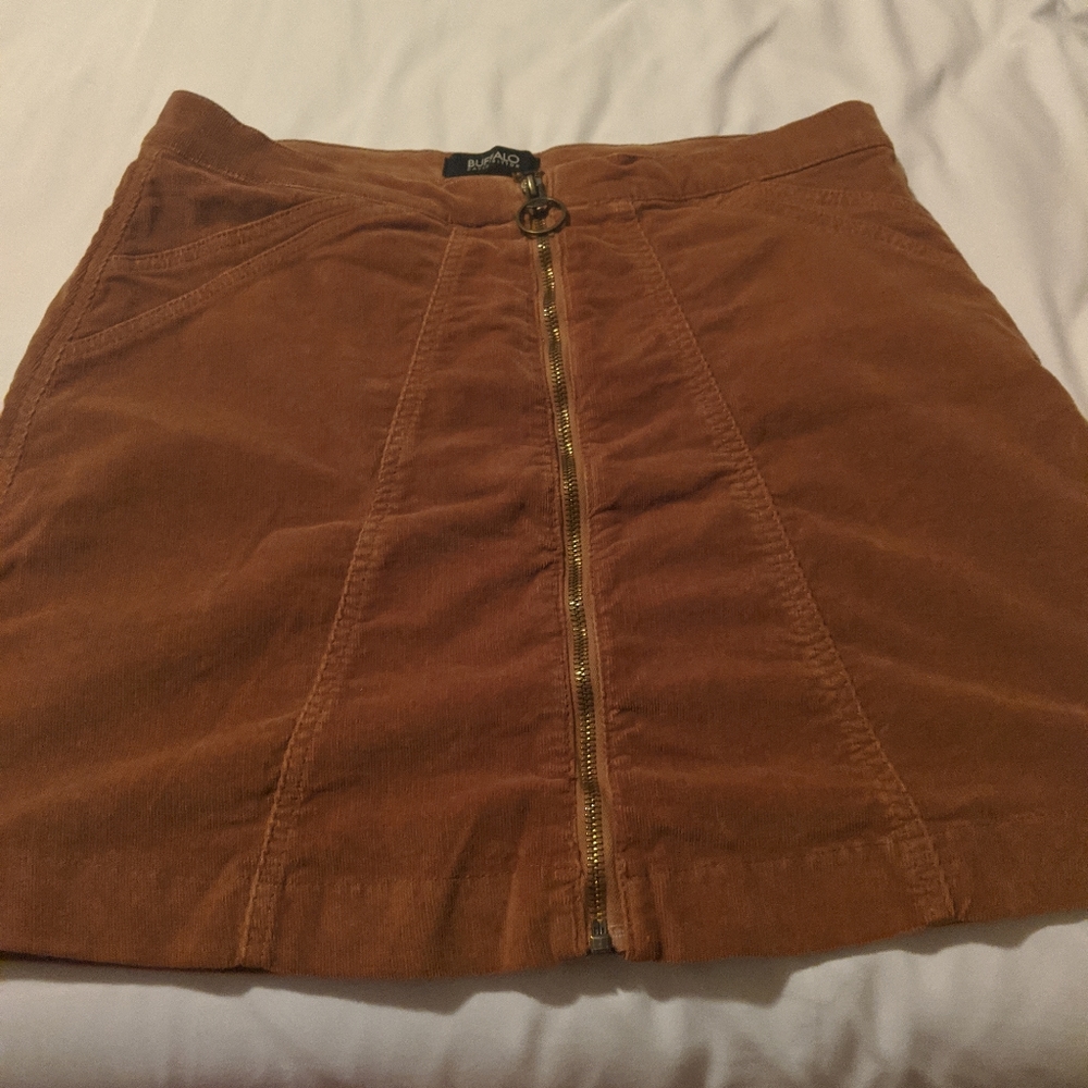 Brown Skirt high waisted, corduroy skirt, vintage